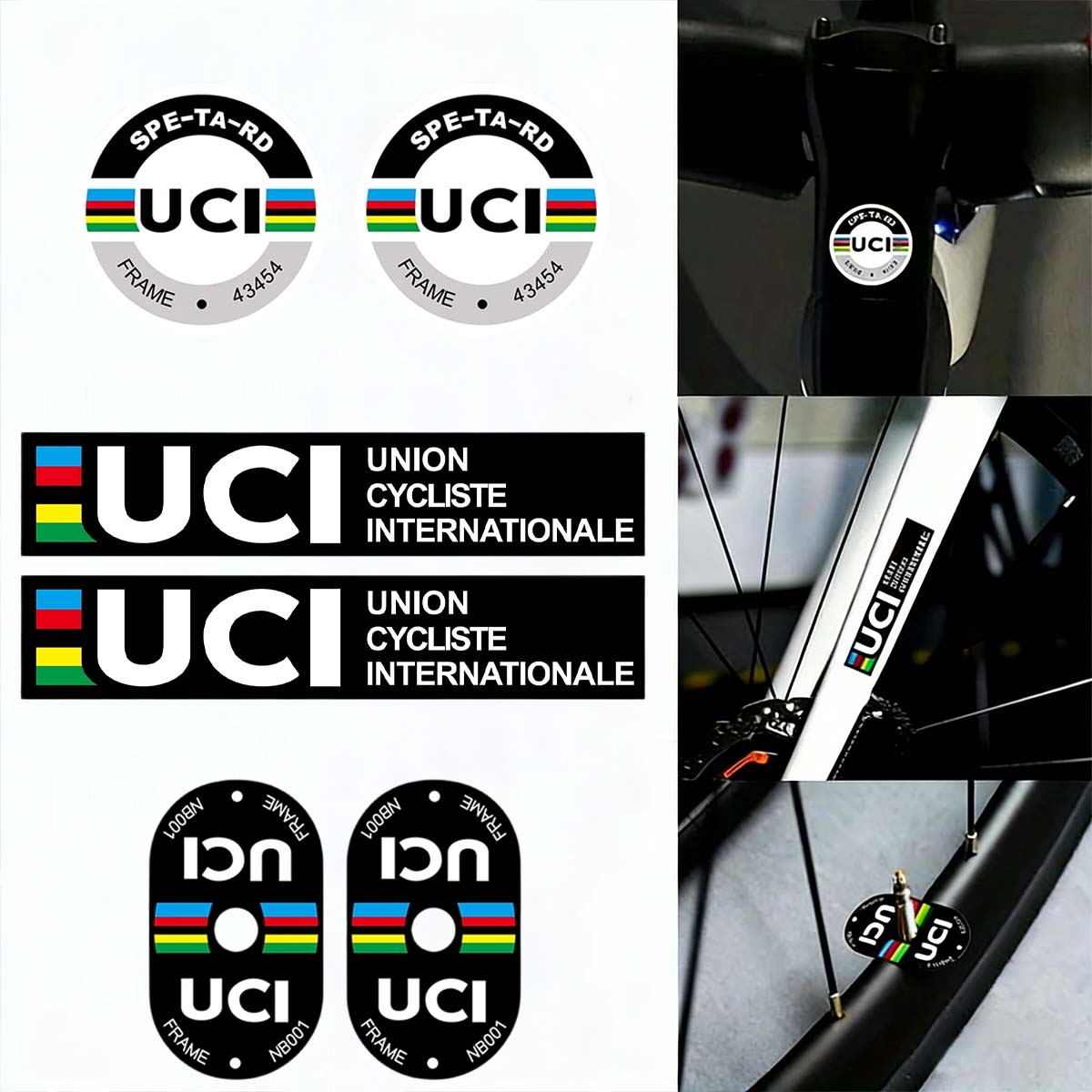Cycling Gear Sale - Наклейки на раму велосипеда UCI: прочные