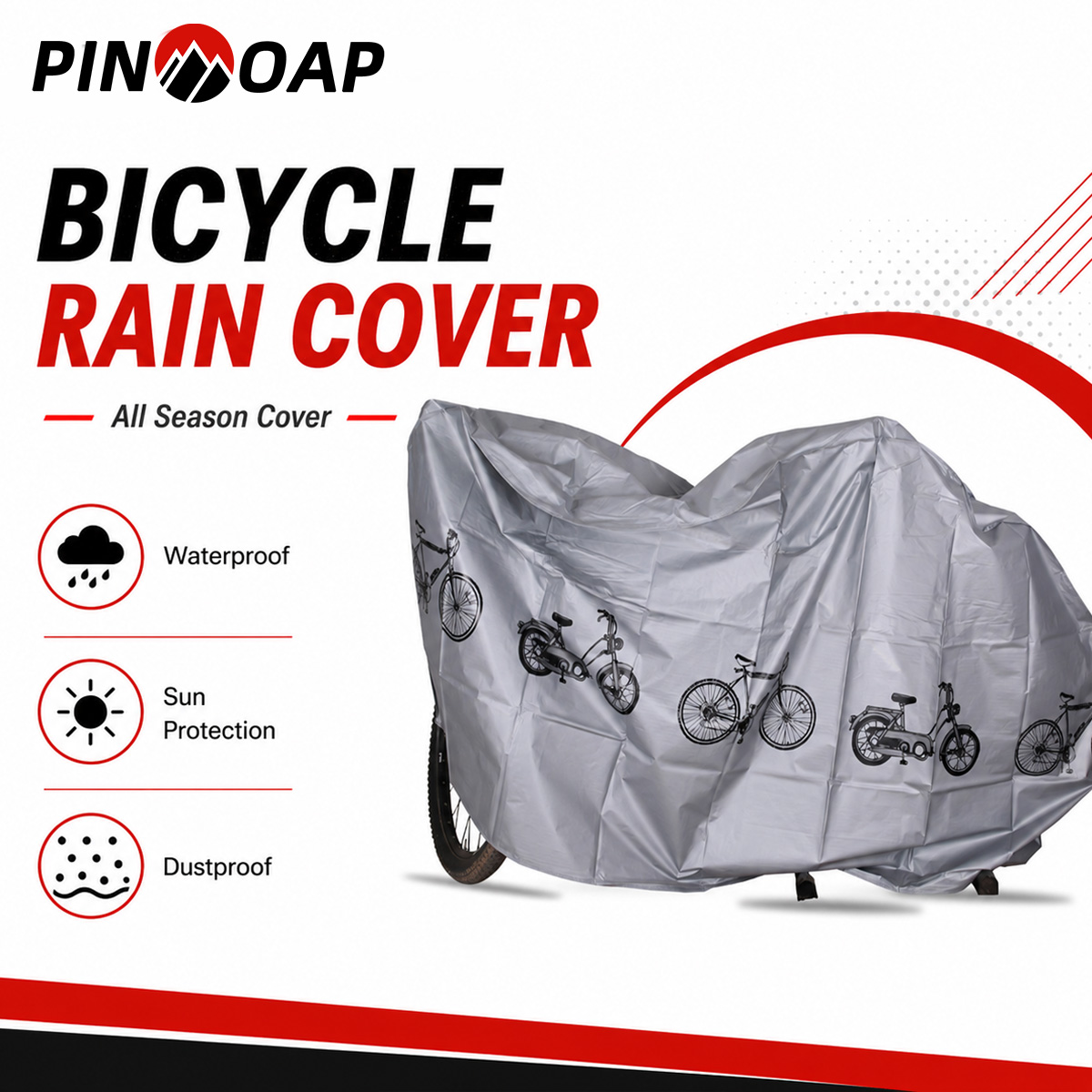 Cycling Gear Bag - Универсальный чехол для велосипеда PINMOAP: водонепроницаемый,
