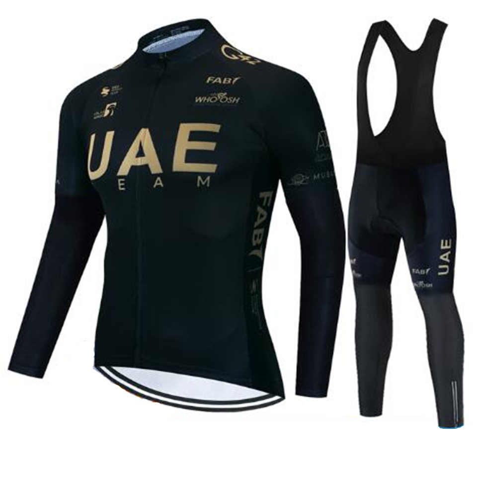 Cycling Gear Uae - Uae Team Осенний комплект велосипедного трикотажа,