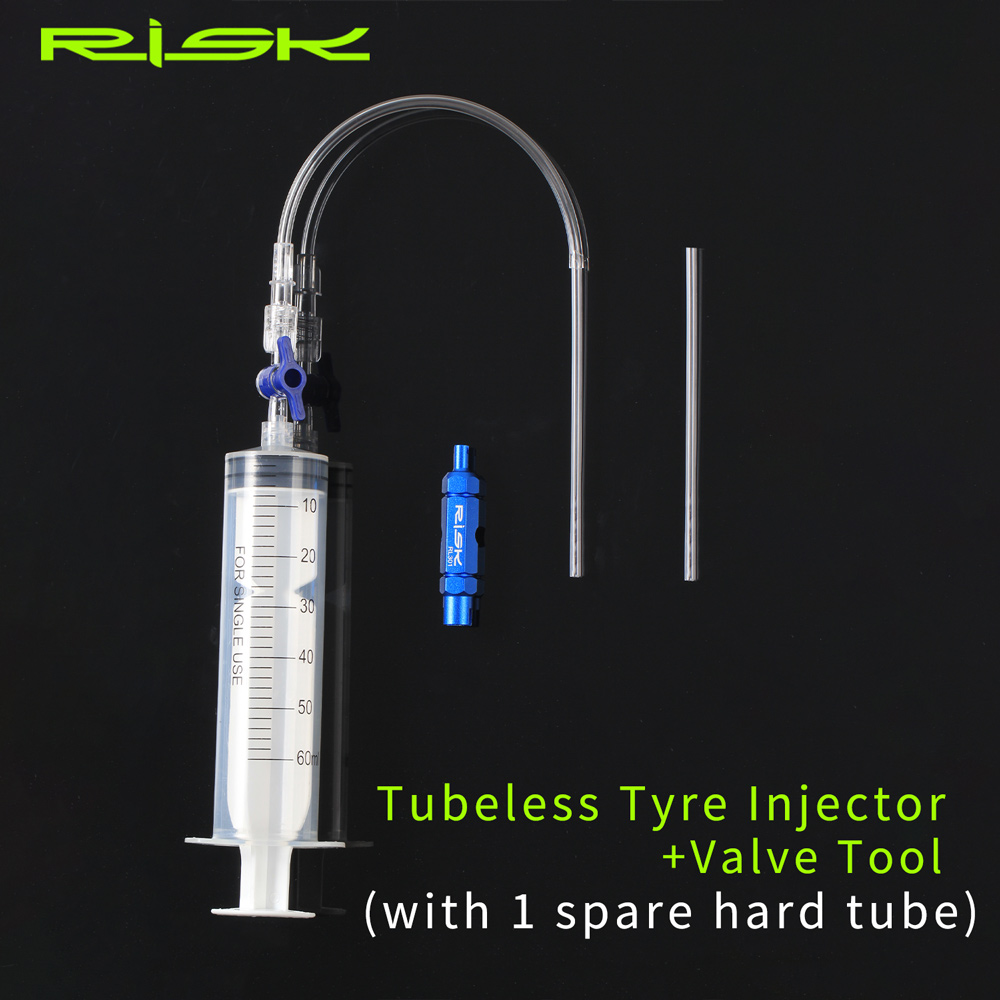 Tubeless Tire Sealant - Инжектор бескамерных шин RISK, инструмент для
