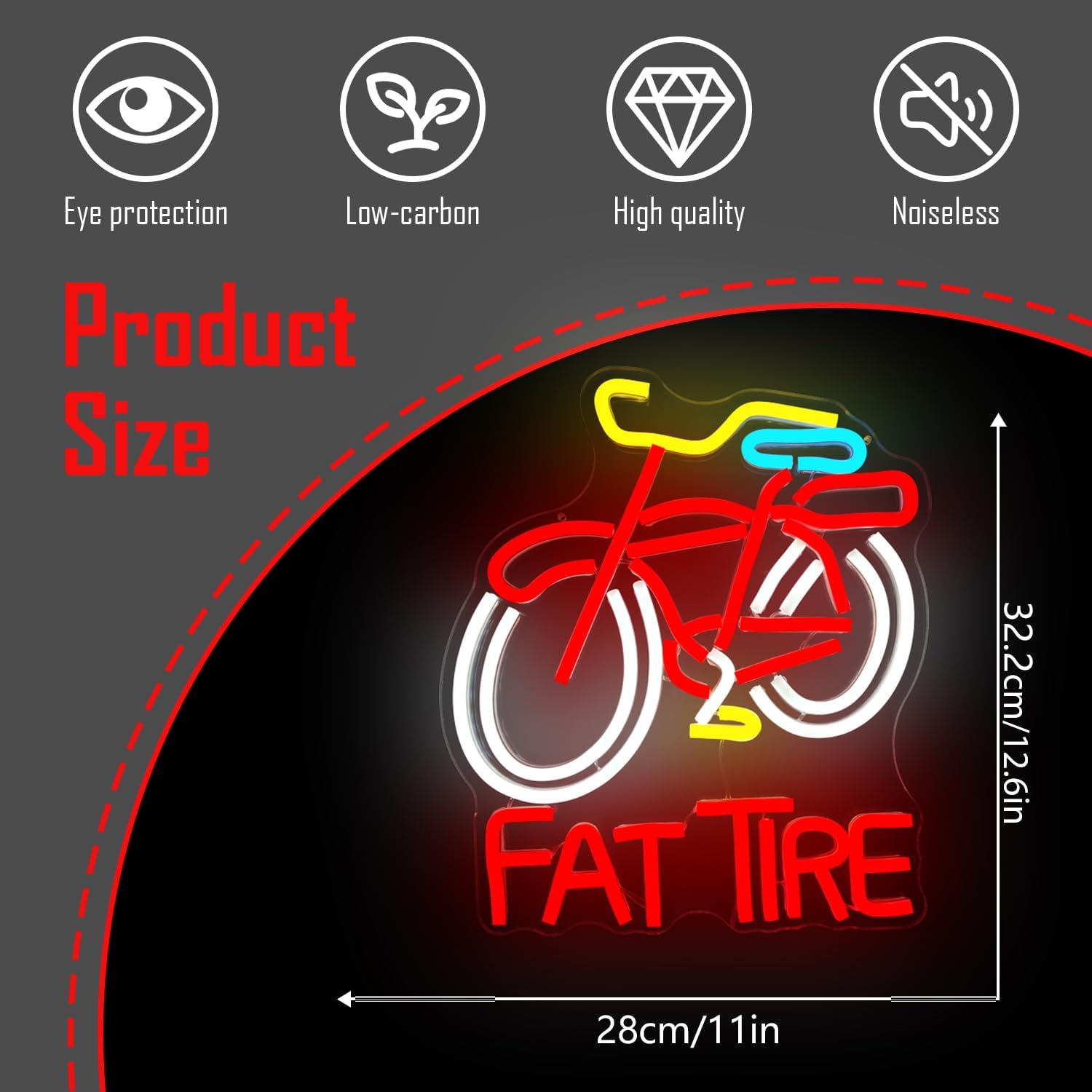 Светодиодная неоновая вывеска  – обзор и цена Cycling Gear Store